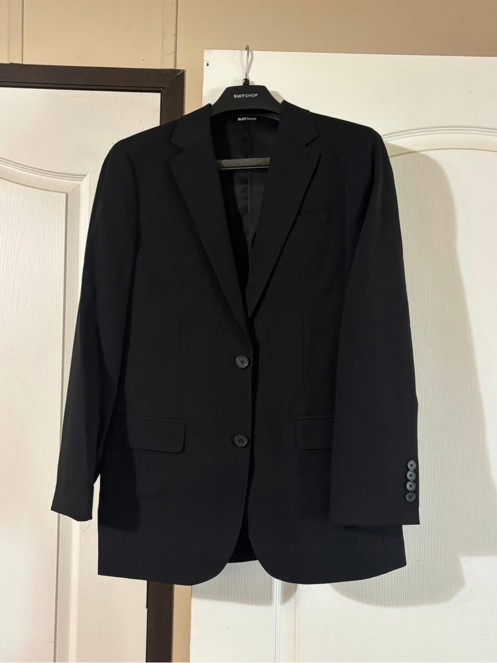 Classic Black Two-Button Suit Jacket - Suit Shop brand